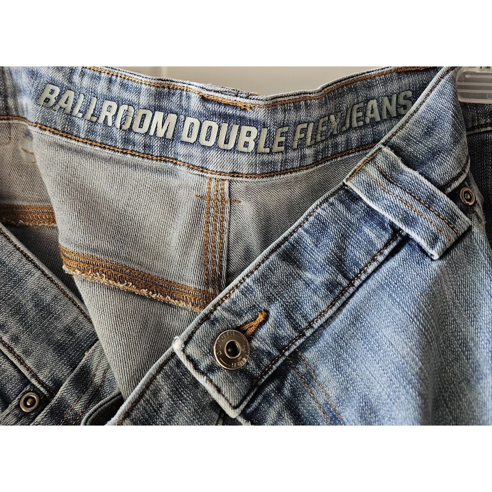 Duluth Trading Ballroom Double Flex Jeans Mens 44x32 Relaxed Fit Blue Denim... - Picture 4 of 10